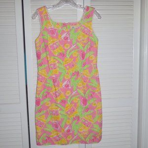 Lilly Pulitzer cotton shift dress Juice Bar size 8